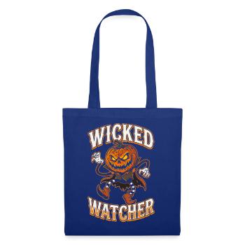 Wicked Watcher Kürbis - Stoffbeutel - Royalblau - Vorne