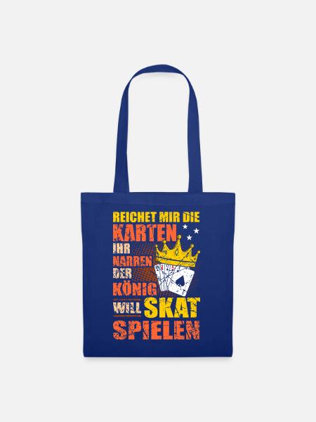 Skat Spieler Skat Club Skate Turnier Kartenspiel - Stoffbeutel - Royalblau
