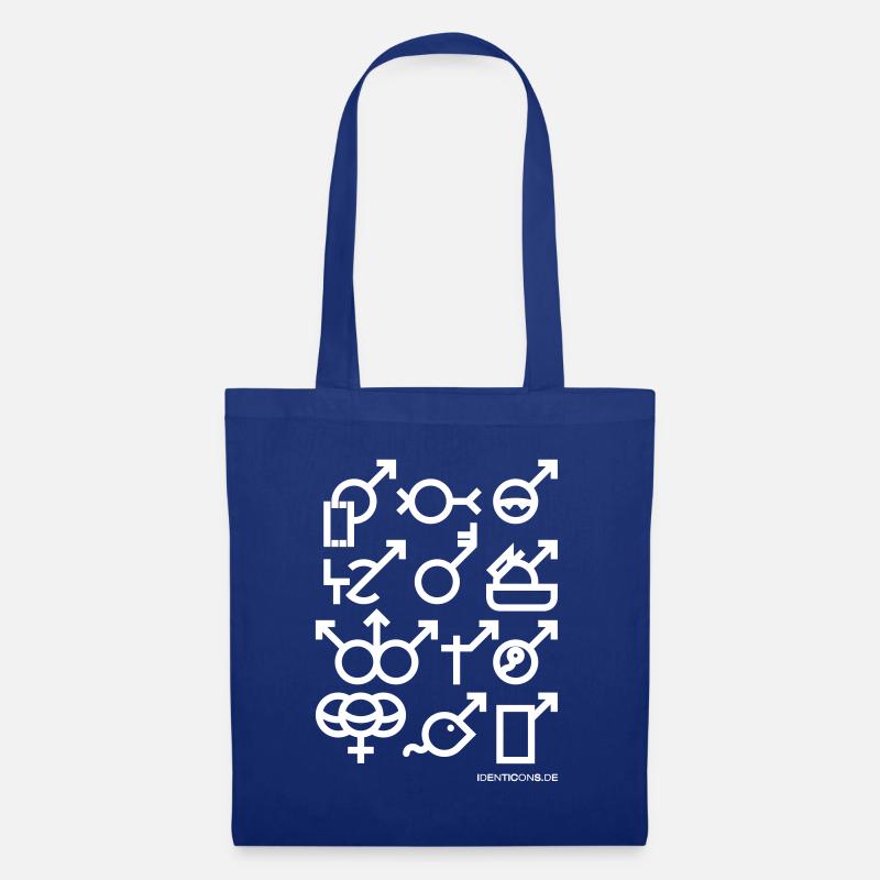 IDENTICONS Per Anhalter durch die Galaxis Douglas - Stoffbeutel - Royalblau