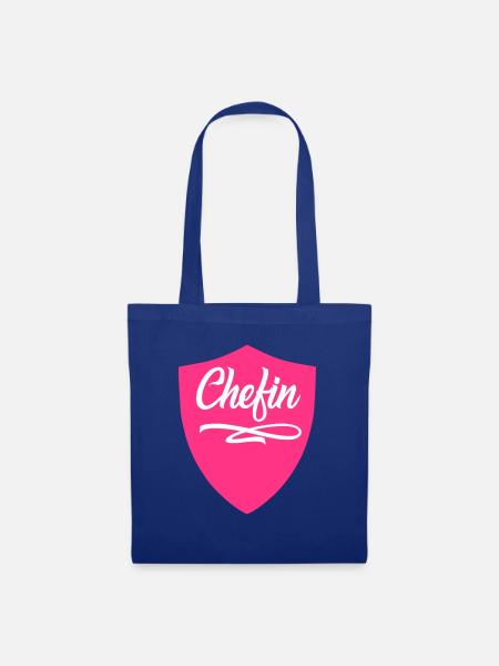 Chefin Wapppen - Stoffbeutel - Royalblau