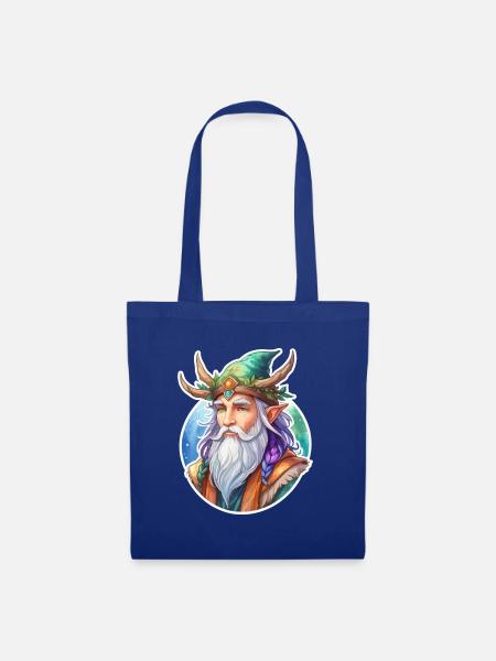 Druide Wasserfarben - Stoffbeutel - Royalblau
