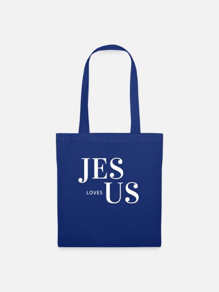 Jesus Christus,Jesus Christus,Jesus Christus,Jesus - Stoffbeutel - Royalblau