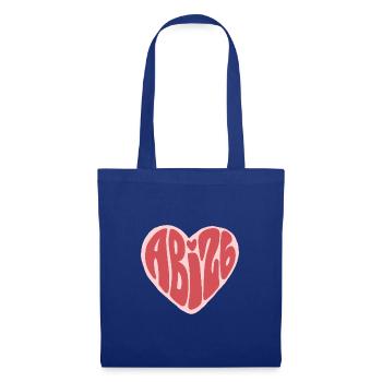 ABG Heart Typography in Pink - Tote Bag - royal blue - Front