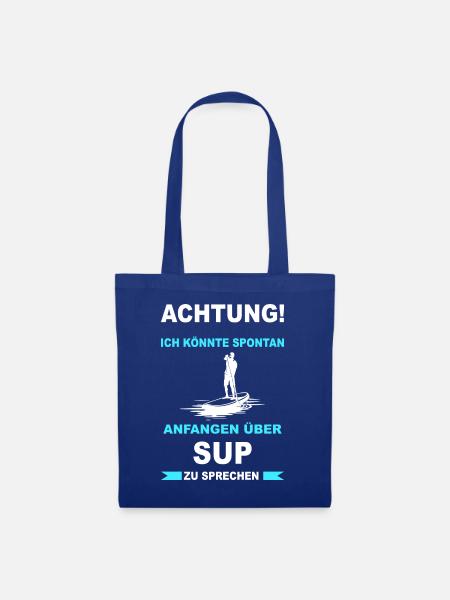 Stand Up Paddle SUP Wassersport Paddeln Paddler - Stoffbeutel - Royalblau