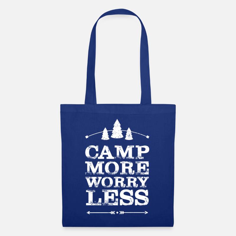 Camp more weiss - Stoffbeutel - Royalblau
