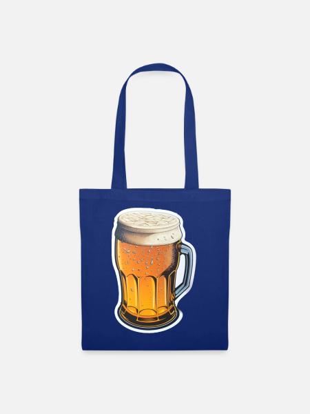 Bier - Stoffbeutel - Royalblau