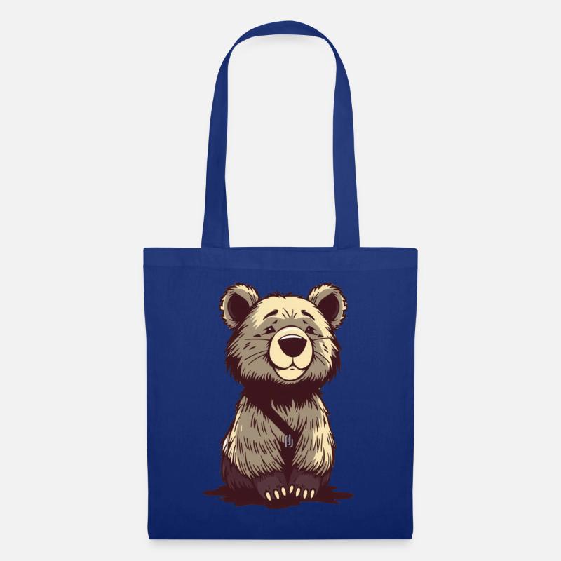 Bär Bärchen T-shirt Geschenk - Stoffbeutel - Royalblau