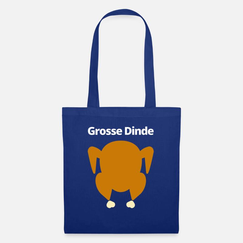 Grosse Dinde - Sac en tissu - bleu royal