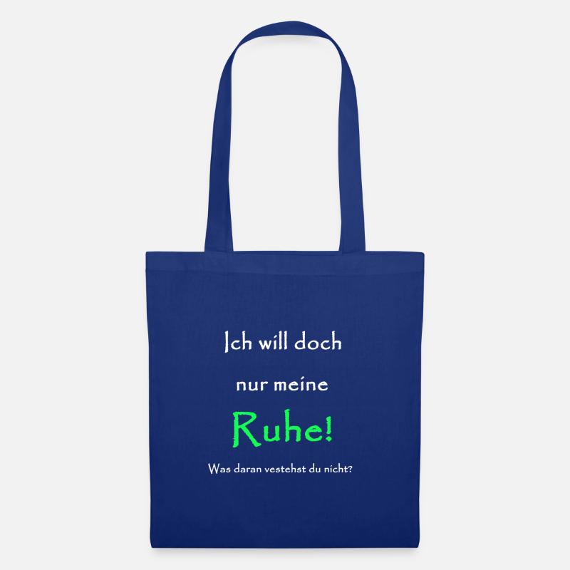 Ruhe - Stoffbeutel - Royalblau
