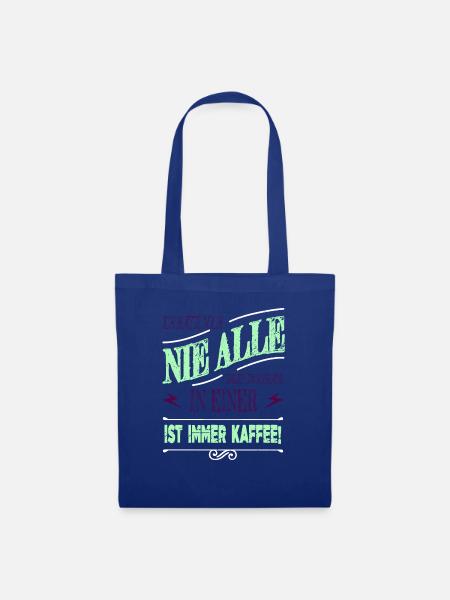 arbeiten kaffeetasse arbeitskollege becher montag - Stoffbeutel - Royalblau