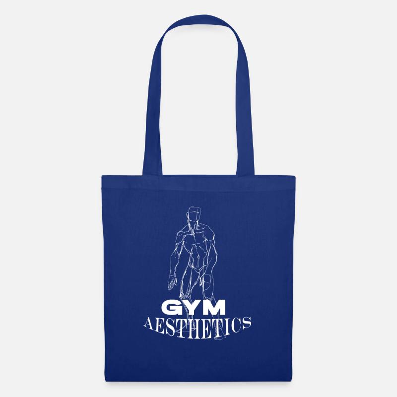 Gym aesthetics Tshirt - Stoffbeutel - Royalblau