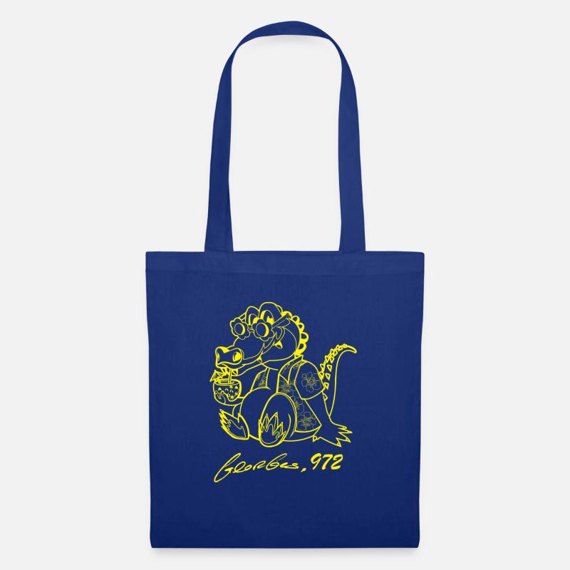 Georges Basic Jaune - Sac en tissu - bleu royal