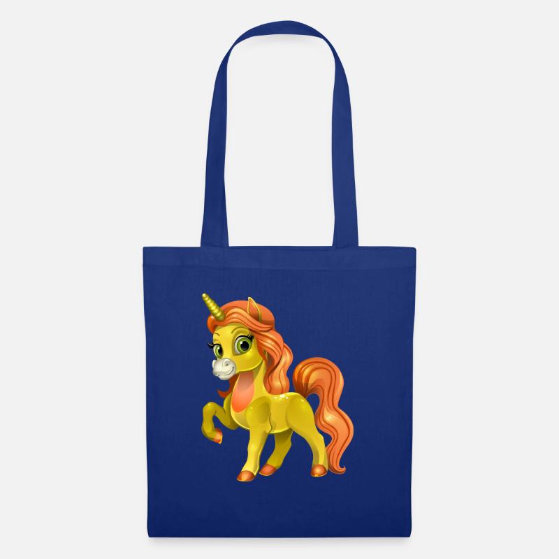 Einhorn - Stoffbeutel - Royalblau