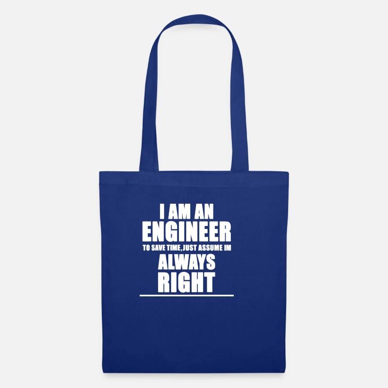 iam an engineer - Tote Bag - royal blue