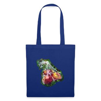 Pommes pique- - Sac en tissu - bleu royal - Devant