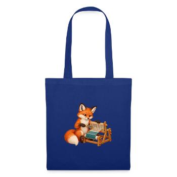 Fuchs webt am Gatterkamm - Stoffbeutel - Royalblau - Vorne