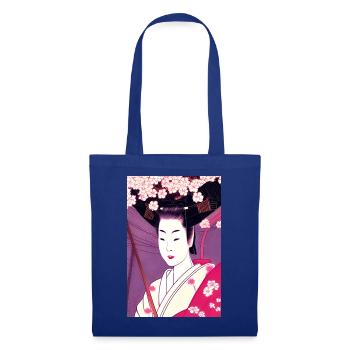 Geisha 4 - Sac en tissu - bleu royal - Devant