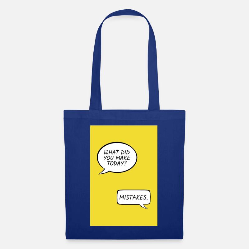 What Did You Make Today? – Mistakes - Stoffbeutel - Royalblau