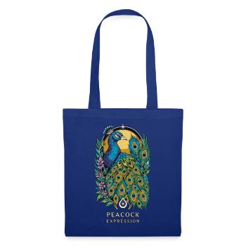 PEACOCK TOTEM Ausdruck - Stoffbeutel - Royalblau - Vorne