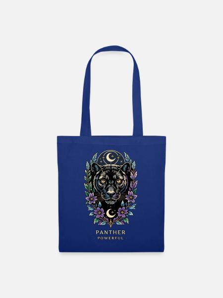 MÄCHTIGE TOTEMKATZE - Stoffbeutel - Royalblau