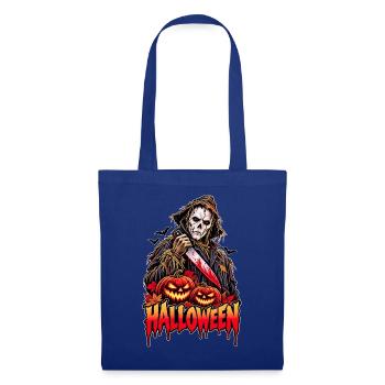 Halloween Scarecrow Retro-Horror - Stoffbeutel - Royalblau - Vorne