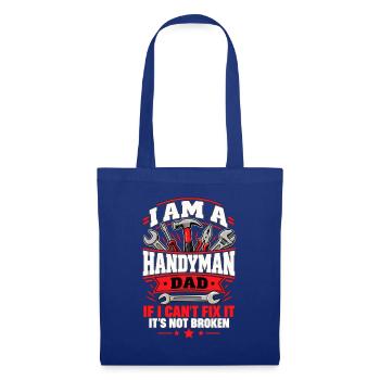 Handyman Dad – If I Can't Fix It - Stoffbeutel - Royalblau - Vorne
