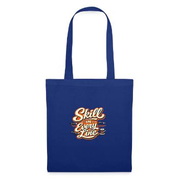Skill in Every Line Craft Tools - Stoffbeutel - Royalblau - Vorne