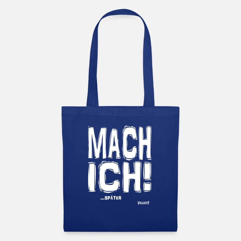 Mach ich - Stoffbeutel - Royalblau