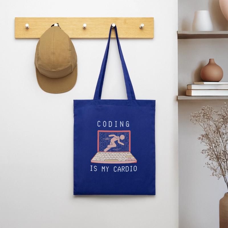 Coding is my cardio shirt for software developers Tote Bag