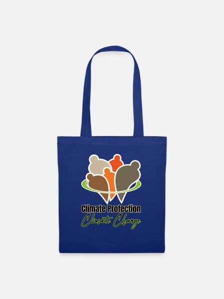 Climate Protection - Climate Change - Stoffbeutel - Royalblau