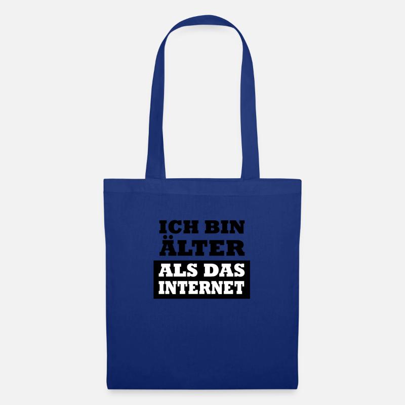 Ich bin Älter als das Internet - Stoffbeutel - Royalblau