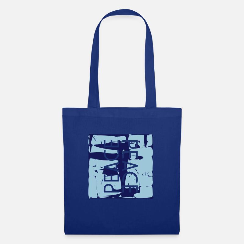 PEACE camouflage Design - Stoffbeutel - Royalblau
