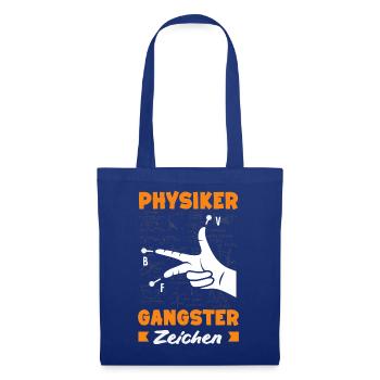 Physiker Gangster Zeichen - Stoffbeutel - Royalblau - Vorne