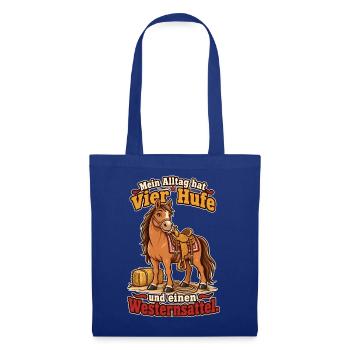 Westernreiten Westernreiter Westernsattel - Stoffbeutel - Royalblau - Vorne