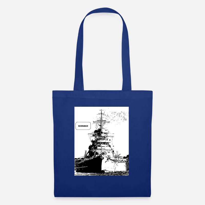 gepanzertes Design - Stoffbeutel - Royalblau