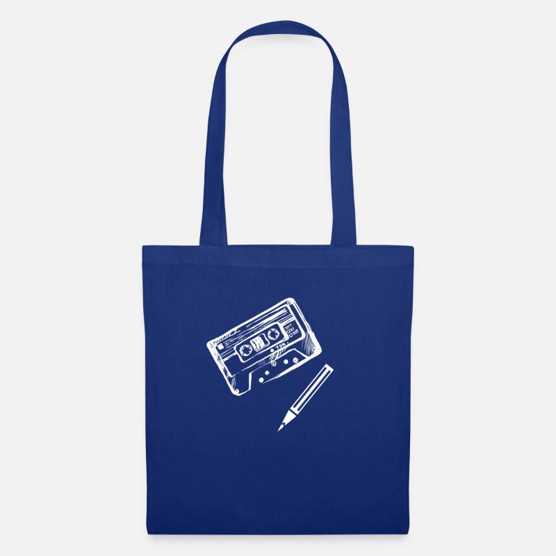 old school - Stoffbeutel - Royalblau