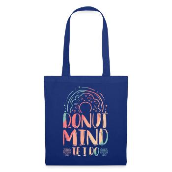 Restauration rapide en donuts - Sac en tissu - bleu royal - Devant