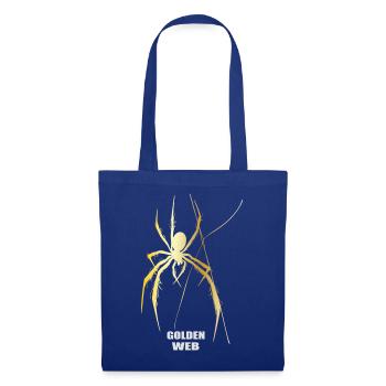 Goldene Spinne Golden Web Streetwear Design - Stoffbeutel - Royalblau - Vorne