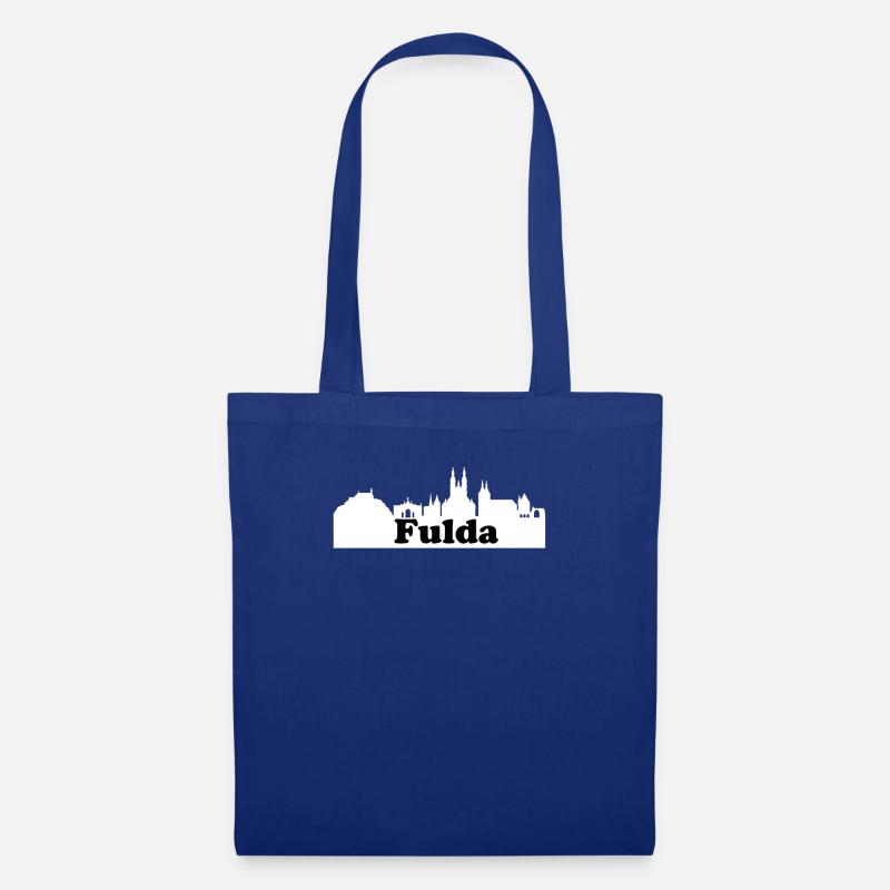 Fulda + Skyline - Stoffbeutel - Royalblau