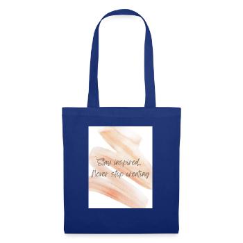 Stay inspired. Never stop creating. - Stoffbeutel - Royalblau - Vorne