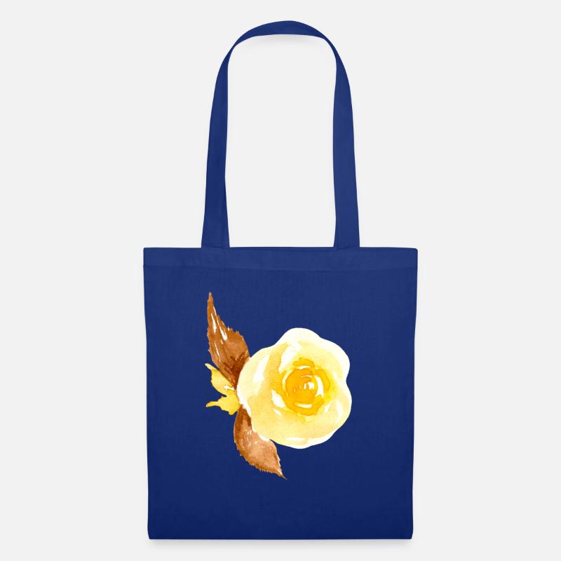 Blume - Stoffbeutel - Royalblau