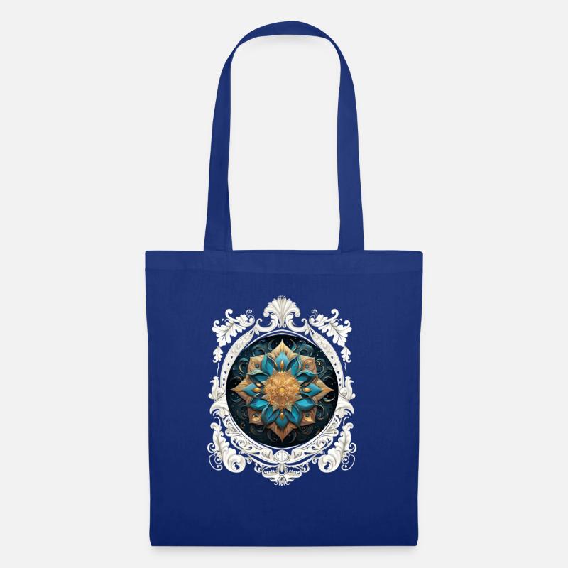VINTAGE KOSMISCHES MANDALA. - Stoffbeutel - Royalblau
