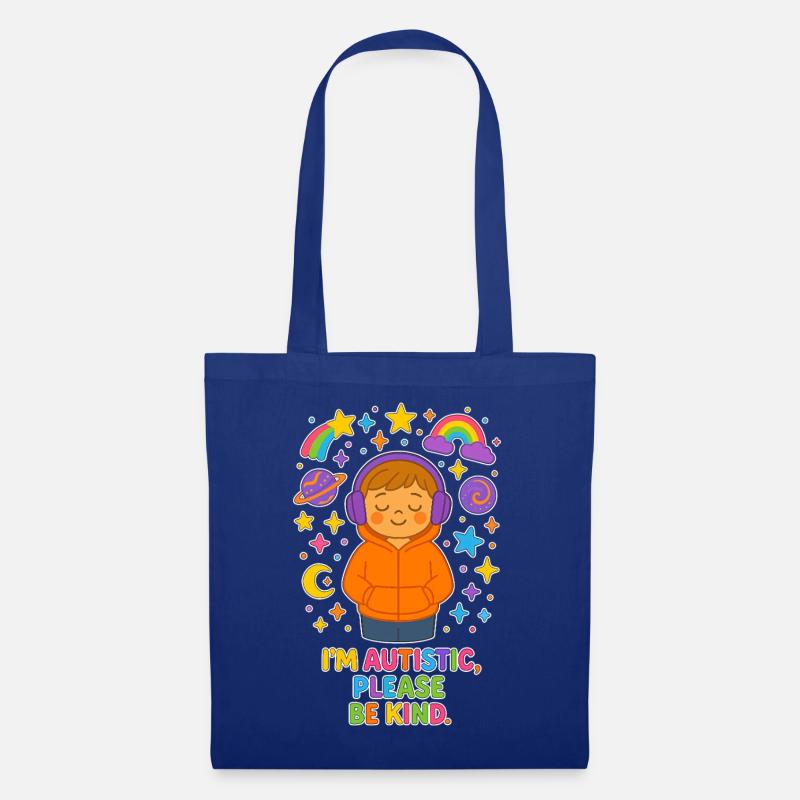 I'm Autistic, Please Be Kind - Stoffbeutel - Royalblau