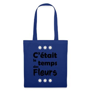 It was flower time - Tote Bag - royal blue - Front
