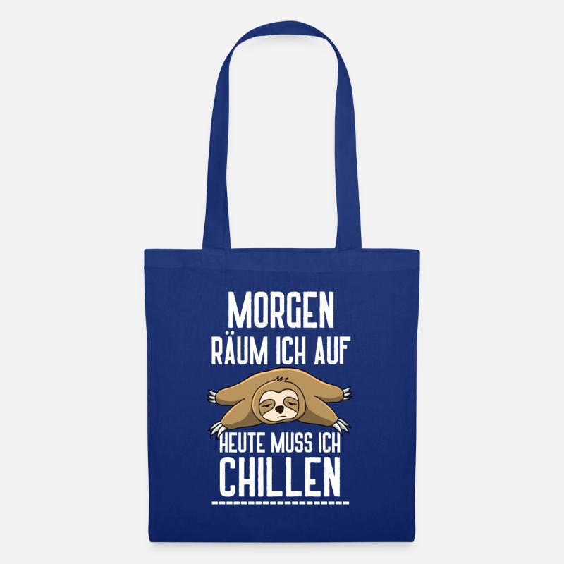Chillen Einzug Erste Eigene Wohnung Chill Relaxen - Stoffbeutel - Royalblau