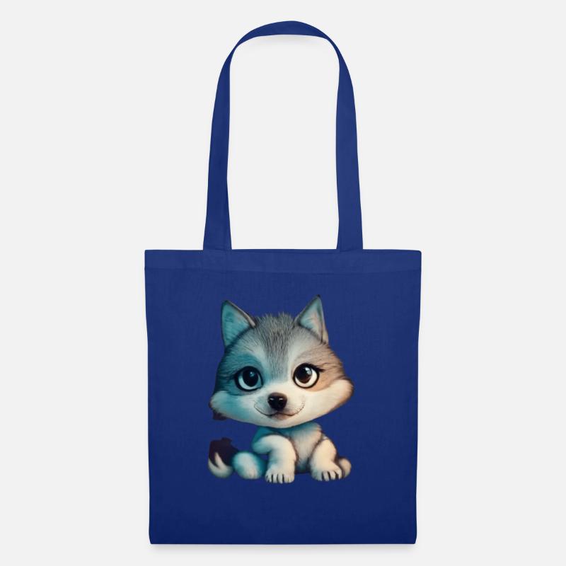 Little Wolf - Stoffbeutel - Royalblau