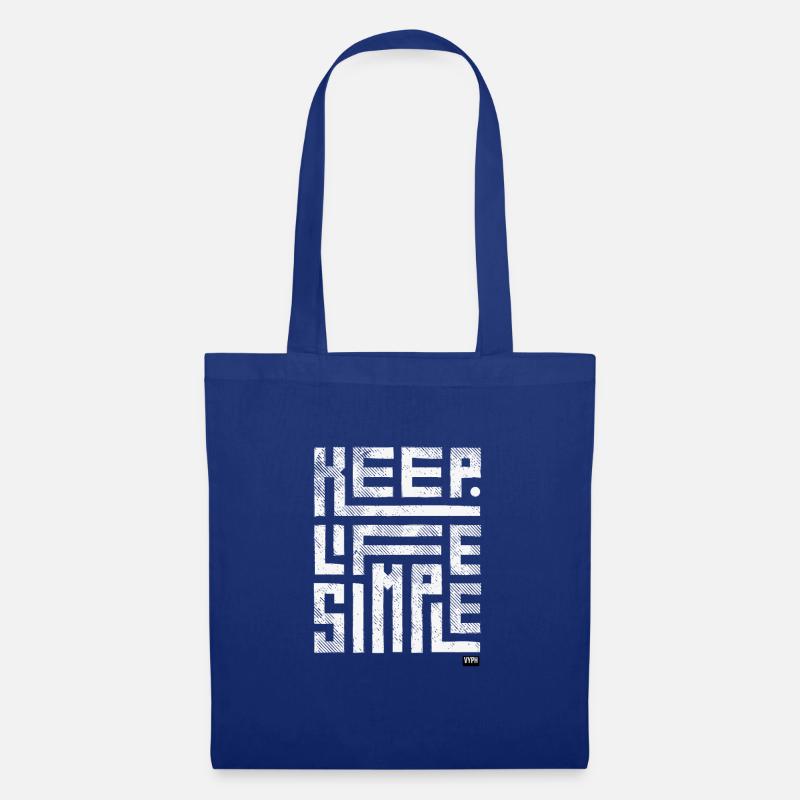 Keep Life Simple - Keep it vyph - Tote Bag - royal blue