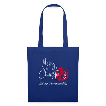 Merry Christmas - Anarchy style ! - Sac en tissu - bleu royal - Devant