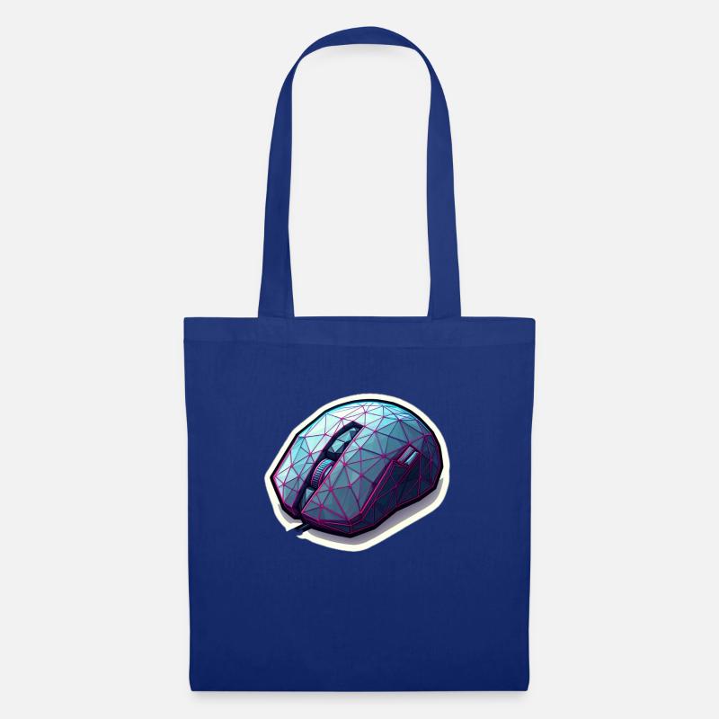 Maus Polygone - Stoffbeutel - Royalblau