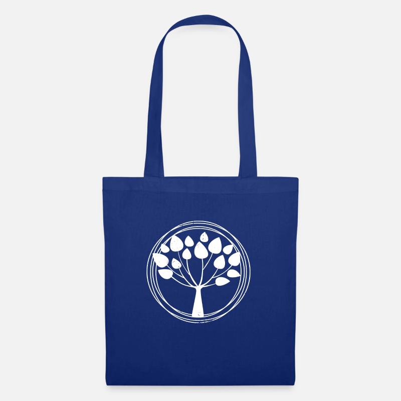 Baum - Stoffbeutel - Royalblau
